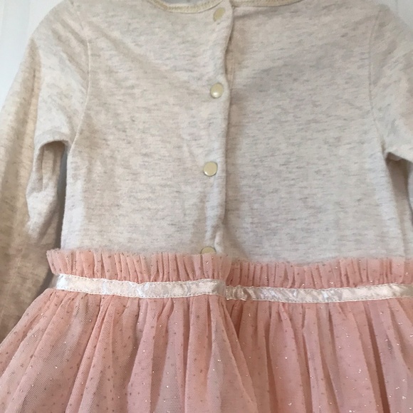 Long Sleeve Sparkly Tulle Dress Size 2T - Picture 5 of 6